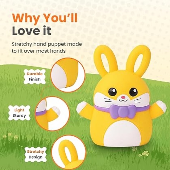 Choice of Easter Bunny Hand Puppets - NEW - Picture 2 of 4